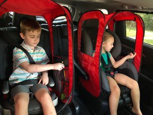 Dad of triplets creates car dividers to stop backseat fights